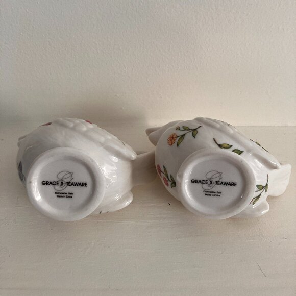 Grace's Teaware - Set of 2 Bird Creamers Butterflies, Bees, Bird Bud Vases - Picture 12 of 15